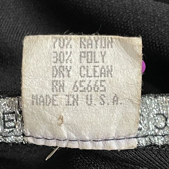 Adele Dallas Orr Staples Jersey Girl Black Dress Women Size XL‎ Made in USA - Picture 8 of 12